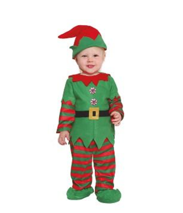 NATALE , COSTUME ELFO  BABY  18/ 24  MESI