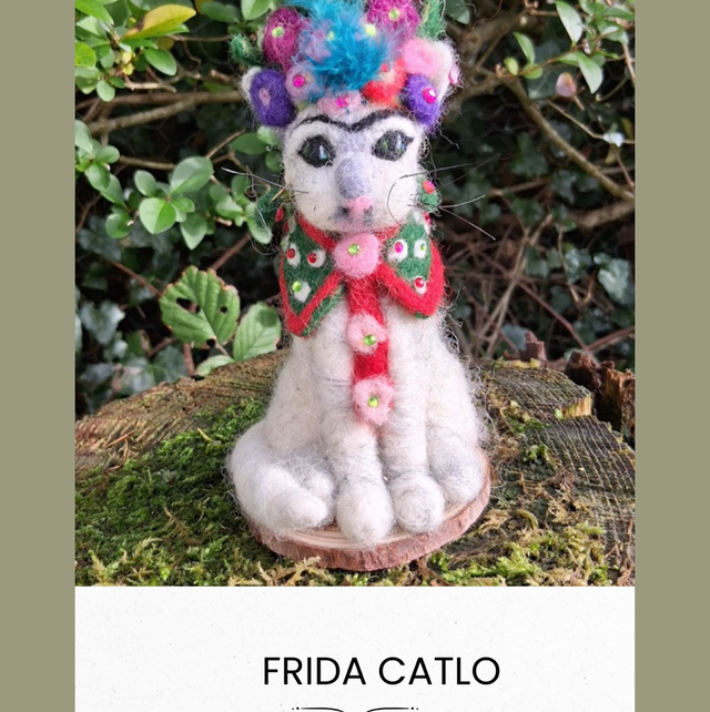 Needle Felt Frida Catlo 