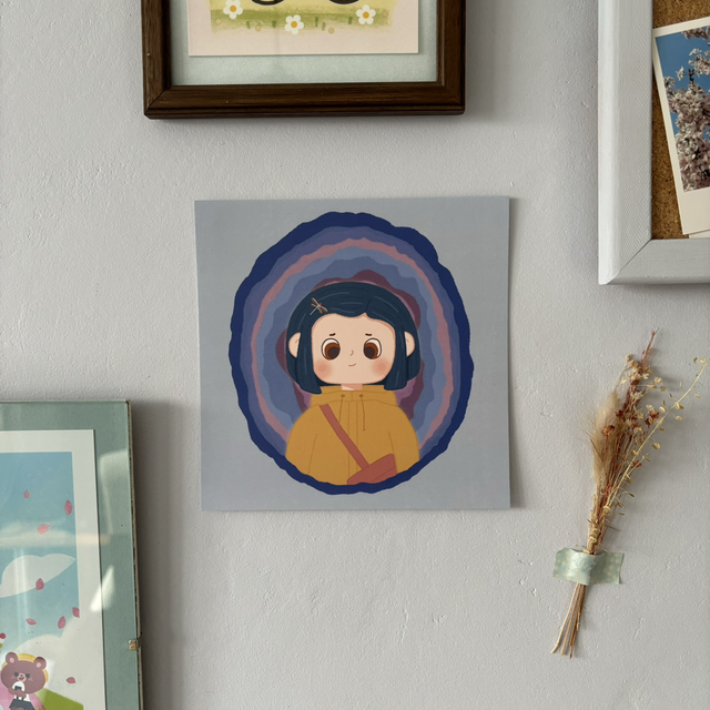 Coraline Square Art Print 