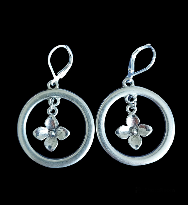 Boucles d&#039;oreilles fleurs