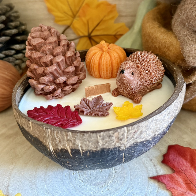 Bougie Coco - Décor Automnal