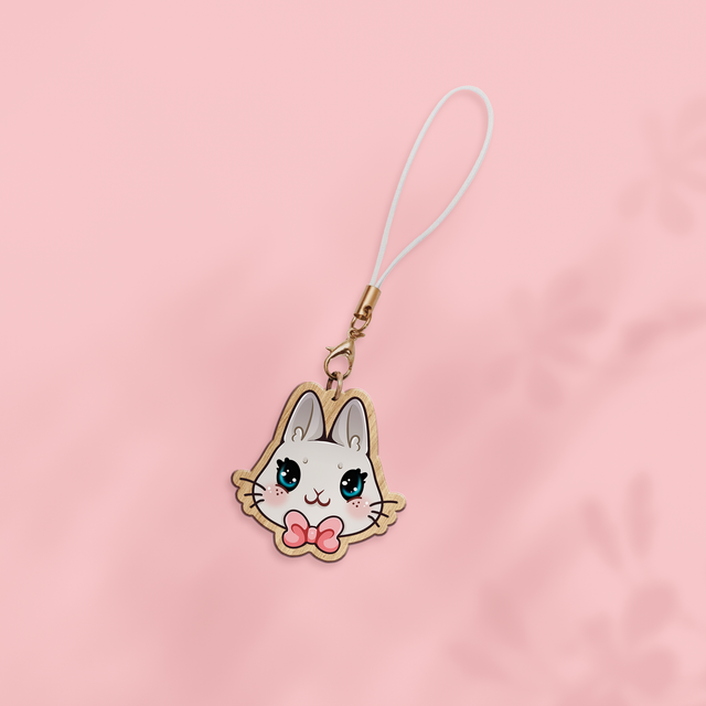 Porte-clés en bois synthétique (type strap) ANIMOLS