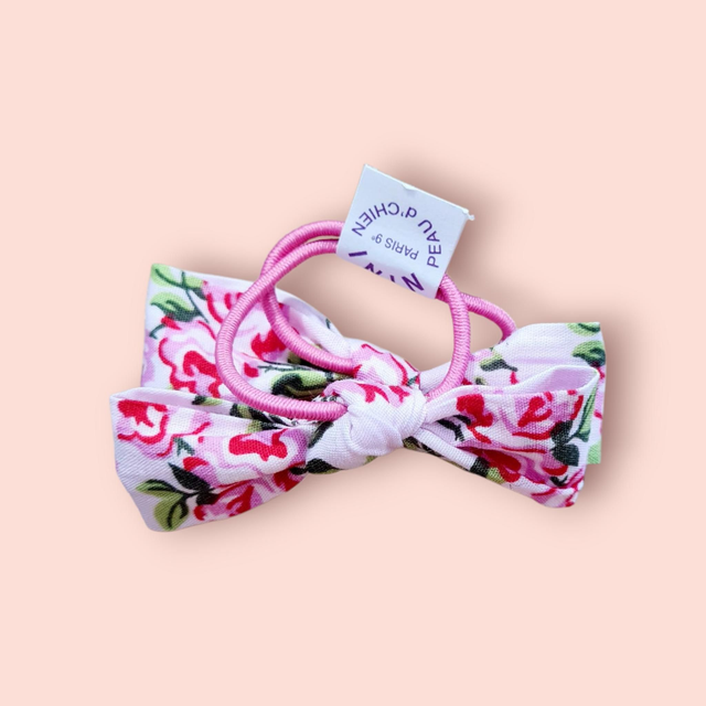 Élastique à cheveux tons rose