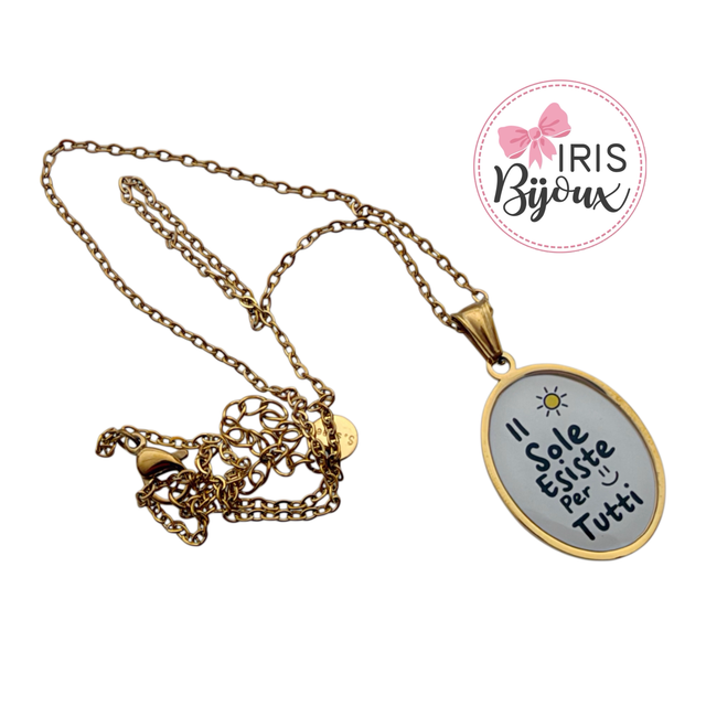 Collana girocollo Il sole esiste per tutti 