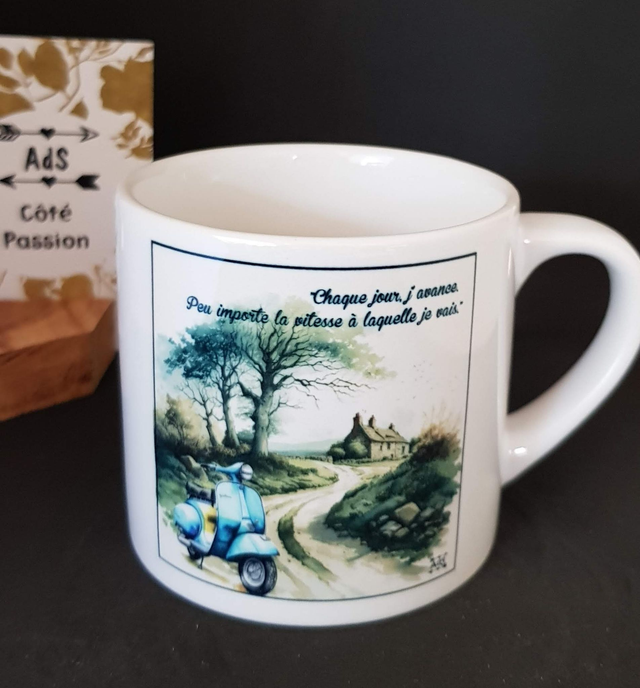 Mug moyen - J'avance à ma vitesse