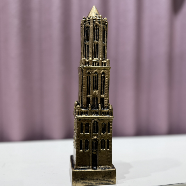 Domtoren - steen 24 cm (kleur goud)