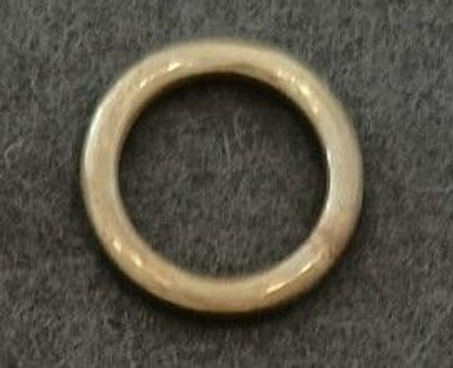 Huismerk: Gordijnring brons 40mm