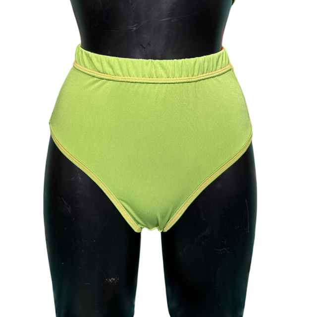 Culotte Confort taille haute en vert