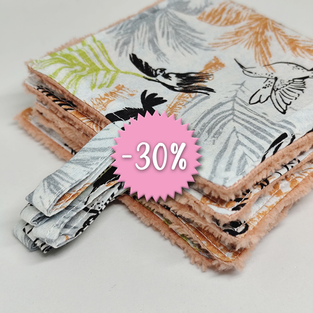 MAKA – Lot de 5 lingettes lavables pour une routine beauté responsable