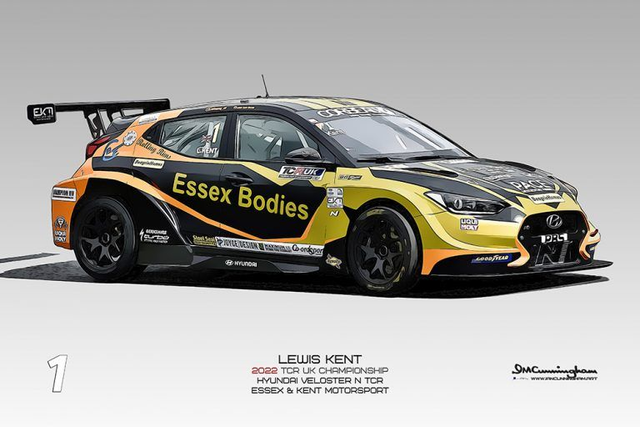 C220701 Hyundai Veloster N TCRUK22 Essex Kent Motorsport #1 Lewis KENT OLPK