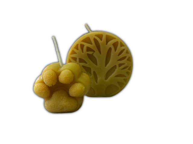Zampa - Candela in cera d&#039;api naturale