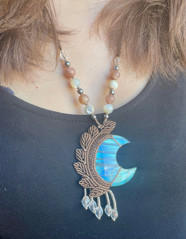 Collier long Séléné Argentis