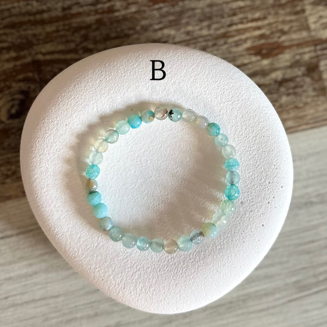Bracelet Agate 6mm (de A à F)