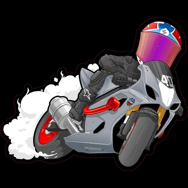 Sticker drift cartoon