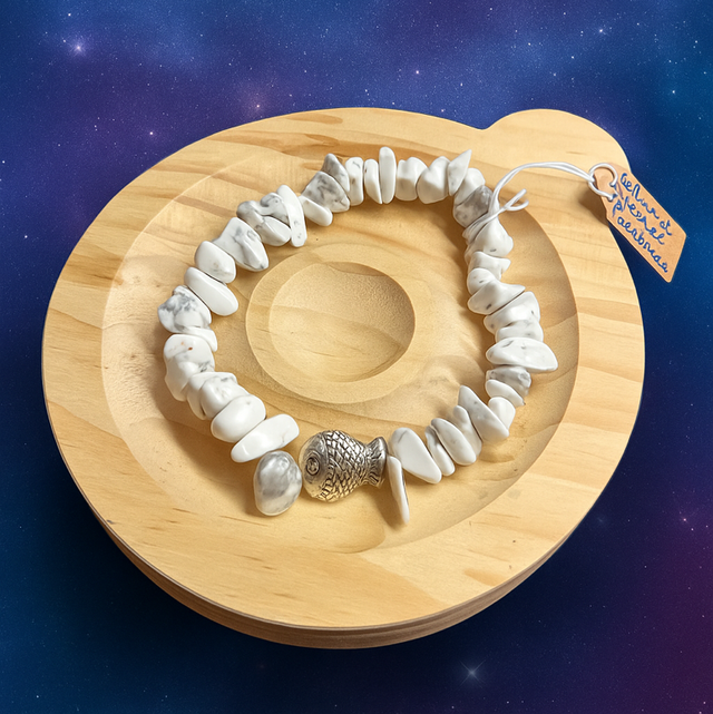 Bracelet howlite poisson 