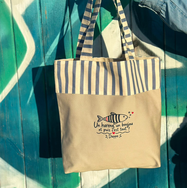 Tote bag " Un hareng, un boujou et puis c'est tout"