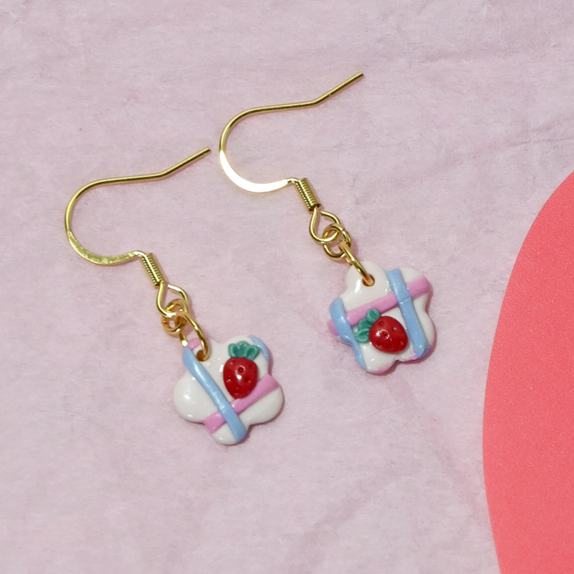 Fleurs Vichy Fraise Mini