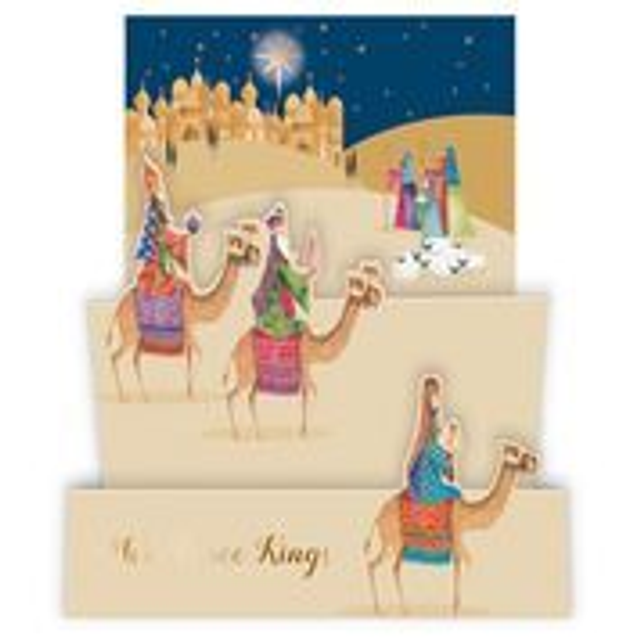 X Individual Trifold Card We Three Kings XC099
