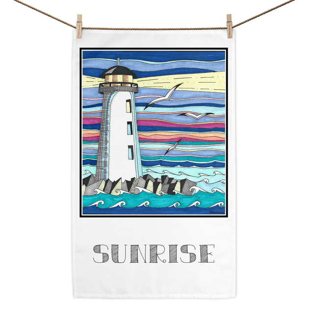 Sunrise Tea towel