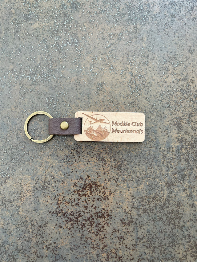 Porte clé en bois MCM