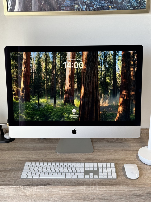 IMac 27'' Retina 5K 2020 i7 3.8ghz/64 Go/512 ssd/AMD 16go