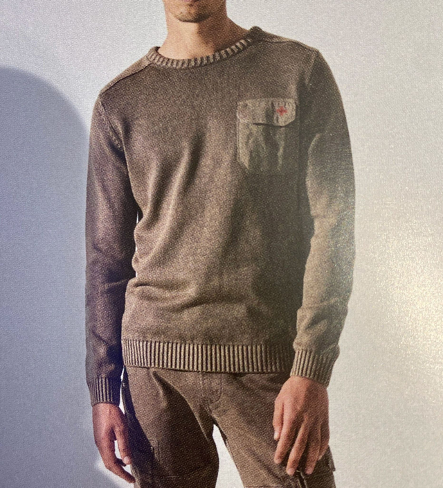 B01446B9 - ZU ELEMENTS MAGLIA COSTE GIROCOLLO