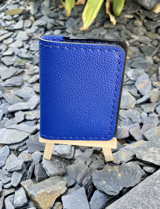 Porte-cartes bleu roi/noir