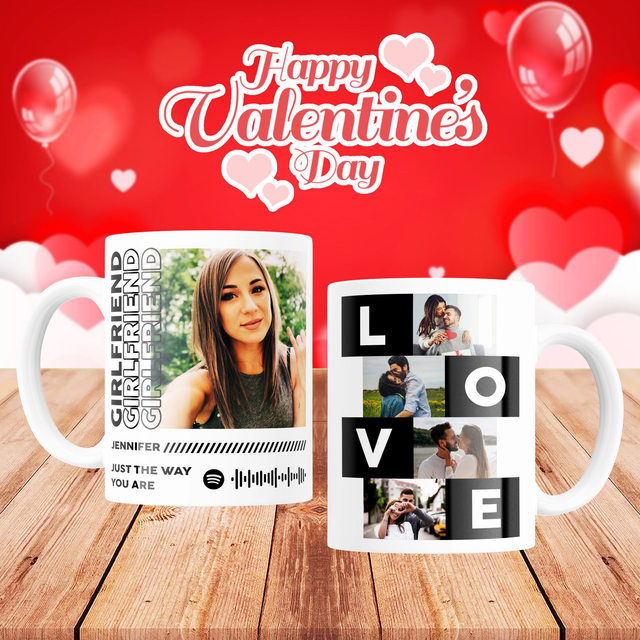 Tazza collage  Da inserire un max 6 foto puoi anche aggiungere una frase 