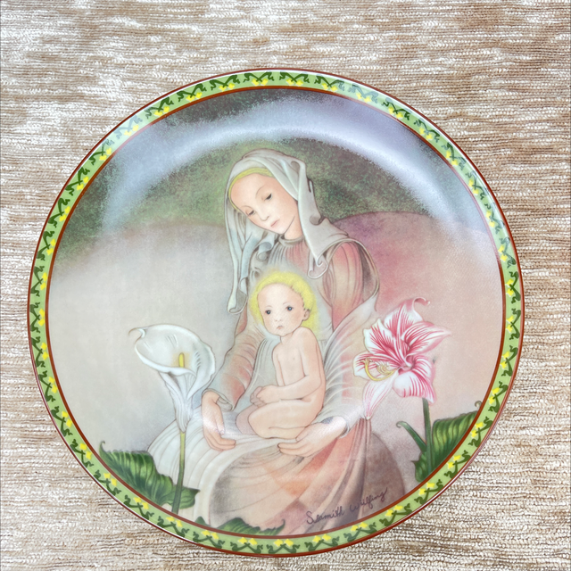 Muttertagsgeschenk Sammelteller“Blühende Mutterliebe“