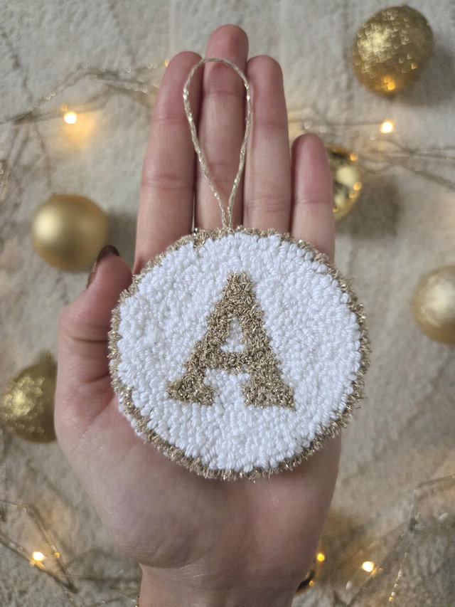 Suspension de Noël personnalisée - Initiale