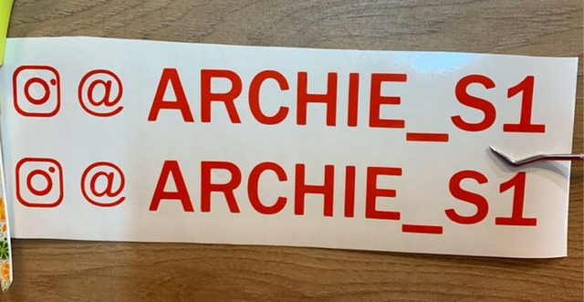 Pair Of Instagram Stickers