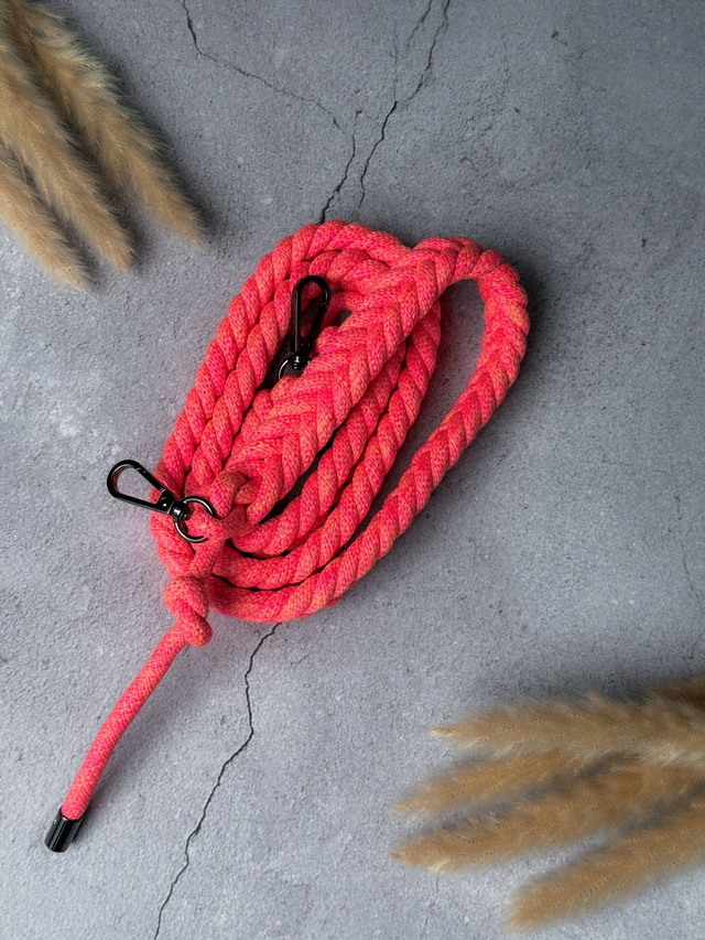 Bag Strap Braided (S) | pink-orange | Polyester | Taschengurt