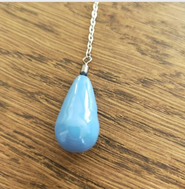 Pendule &quot;goutte&quot; - bleu clair