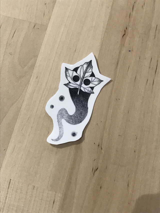 Tatouage éphémère esprit feuille