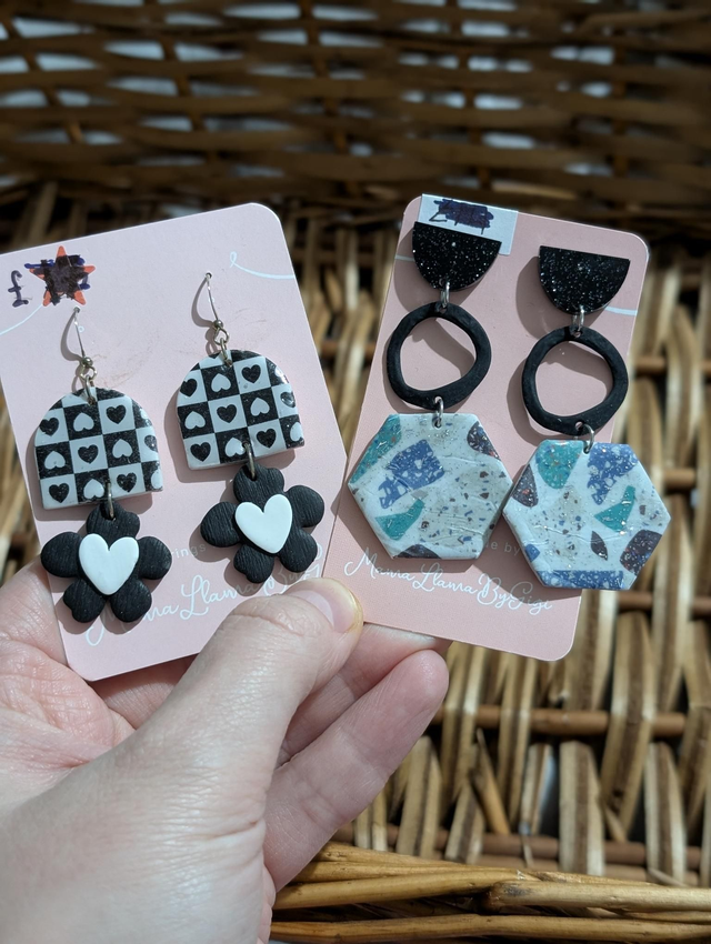 Polymer clay earrings  4