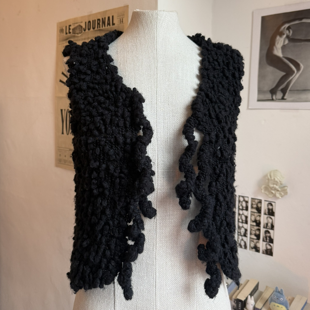 Byblos Black mini cropped waistcoat