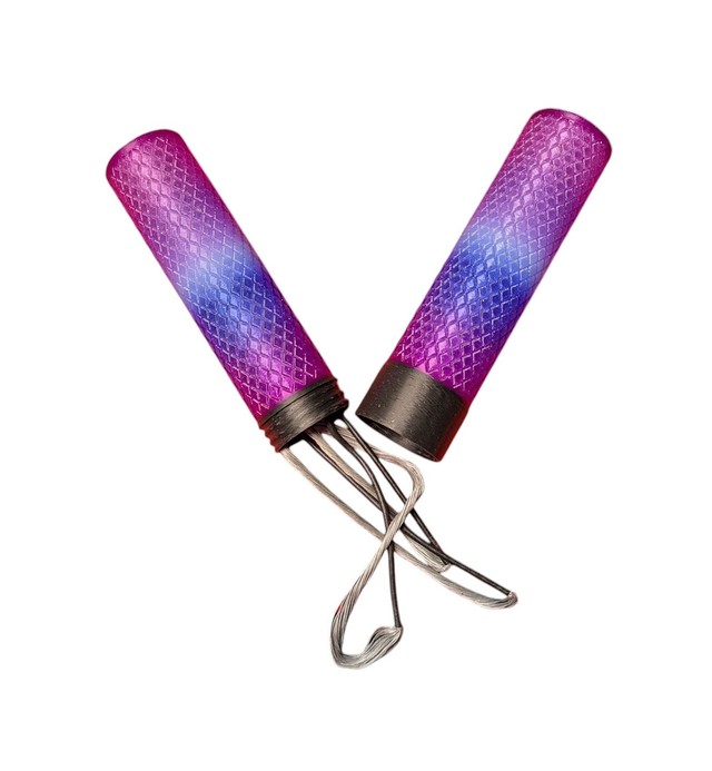 Sparkly Purples, Blues and Black String Tube  ©