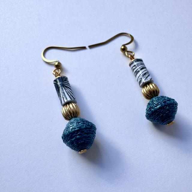 Boucles d’oreilles « Papiérine »
