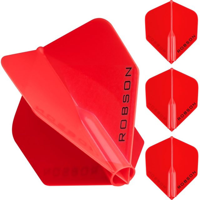 ROBSON PLUS DART FLIGHTS RED NO6 STANDARD SHAPE 8719075966969