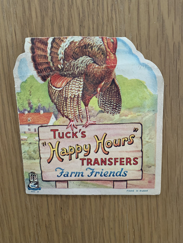 Tuck's Happy Hours Transfers No. 2 {Farm Friends} Unused 1938