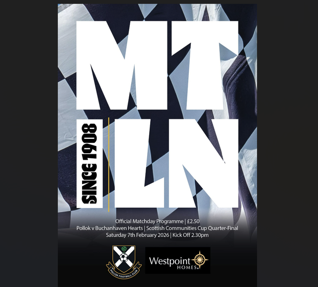 Pollok v Buchanhaven Hearts Matchday Programme - 7/2/25