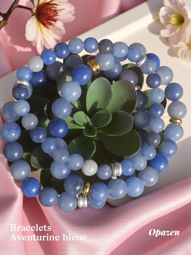 Bracelets Aventurine bleue