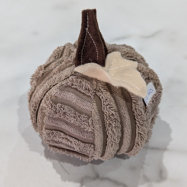 Up-cycled Pumpkins Halloween Decorations 3pcs Set - Cream