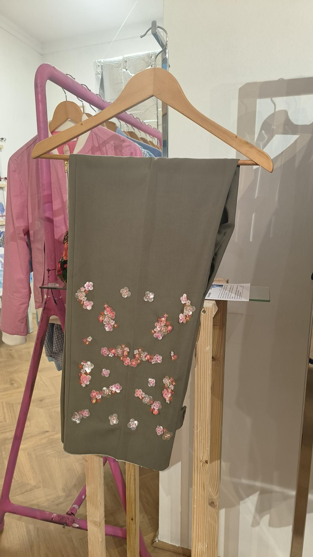 Pantalon symétrie florale- La Petite Eugenes