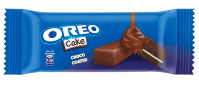Oreo Cake Choco Coated, gâteau au chocolat avec crème à la vanille ( 24 g )
