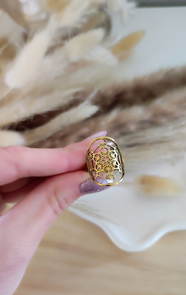 Bague Métatron acier