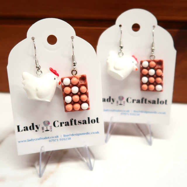 Chicken &amp; Eggs Earrings