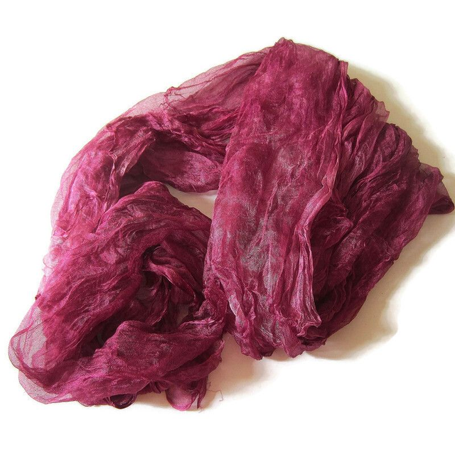 Seta gas margilan naturale colorata per infeltrimento e artigianato 2m.