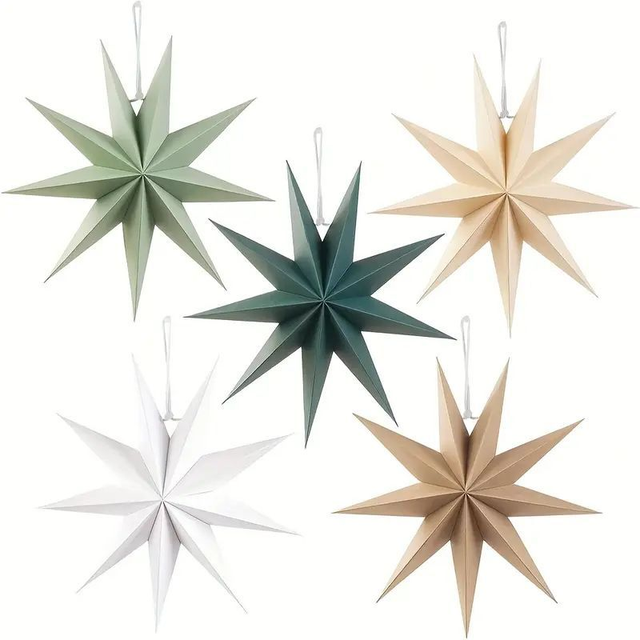 Christmas Paper Stars (available in 6 colours)