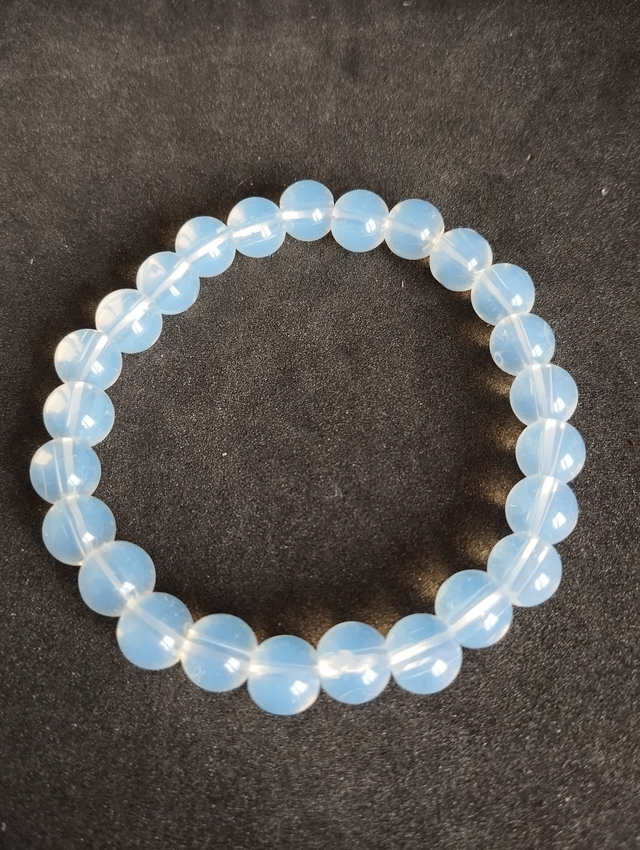 Bracelet en Calcédoine Bleue